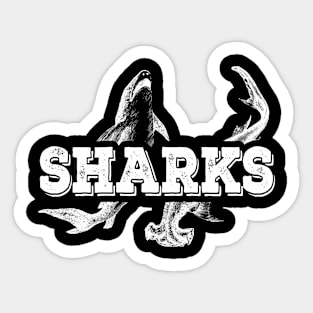 Shark Lover Gift.  Sharkaholic Sticker